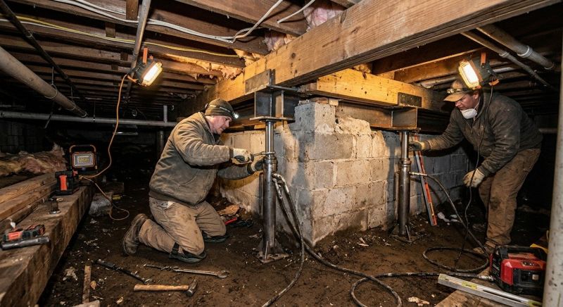 Basement Foundation Repair in Raymond, NH
