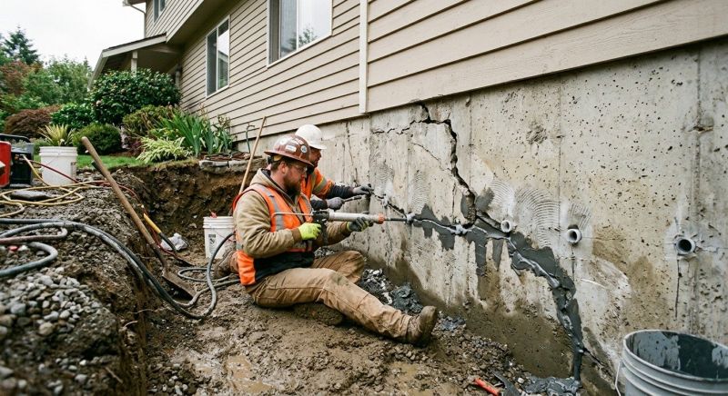 Basement Foundation Repair in Raymond, NH