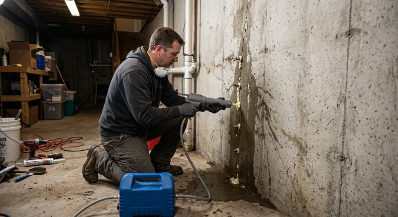 Basement Foundation Repair in Rye, NH