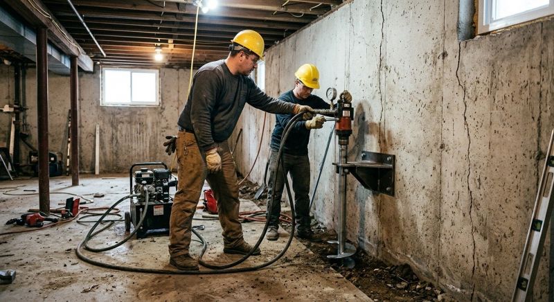 Basement Stabilization in Dover, NH