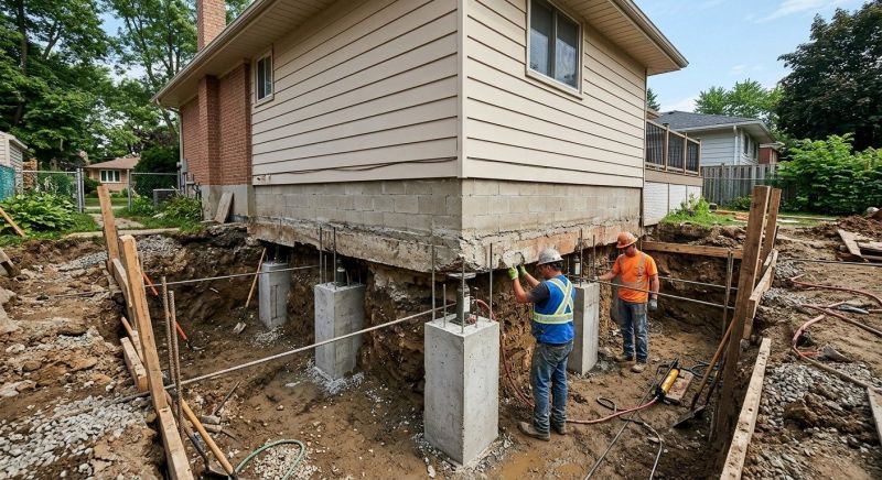 Basement Underpinning in Dover, NH