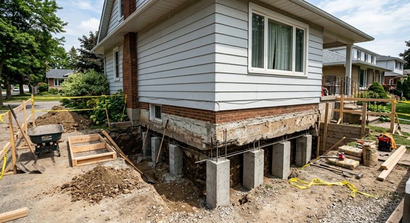 Basement Underpinning in Dover, NH