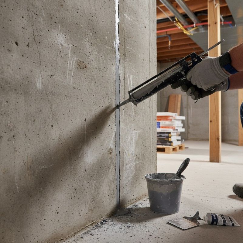 Cracked Basement Floor Repair in Dover, NH