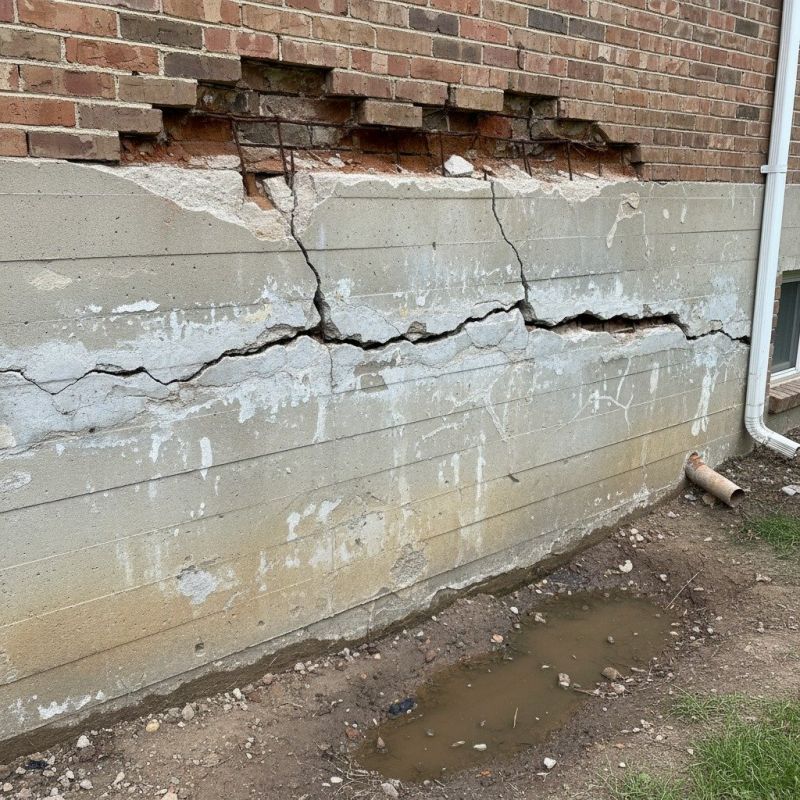 Cracked Foundation Repair in Amesbury, MA