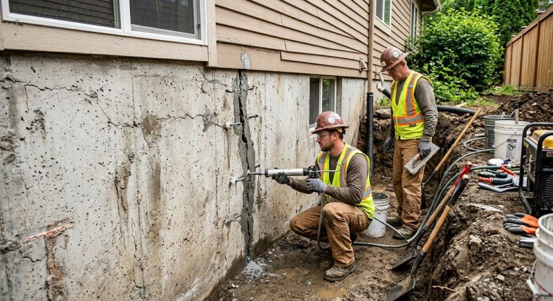 Cracked Foundation Repair in Cape Neddick, ME