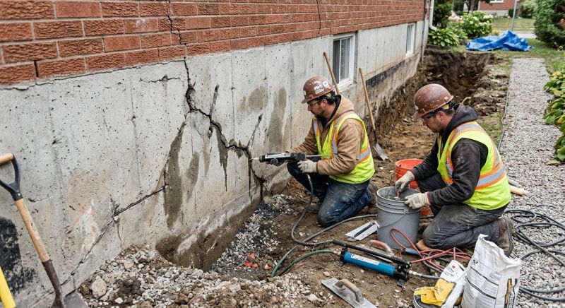Cracked Foundation Repair in Epping, NH