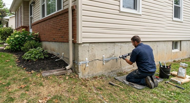 Cracked Foundation Repair in North Berwick, ME