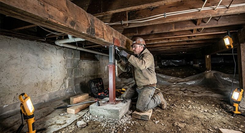 Crawlspace Foundation Repair in Kennebunk, ME