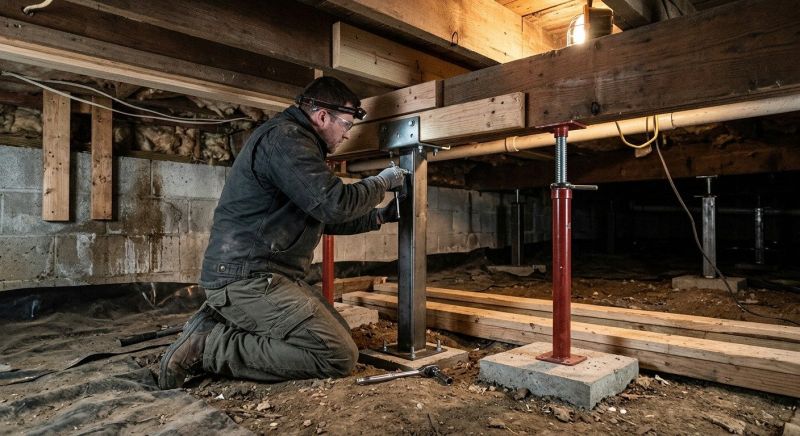 Crawlspace Structural Repair in Dover, NH