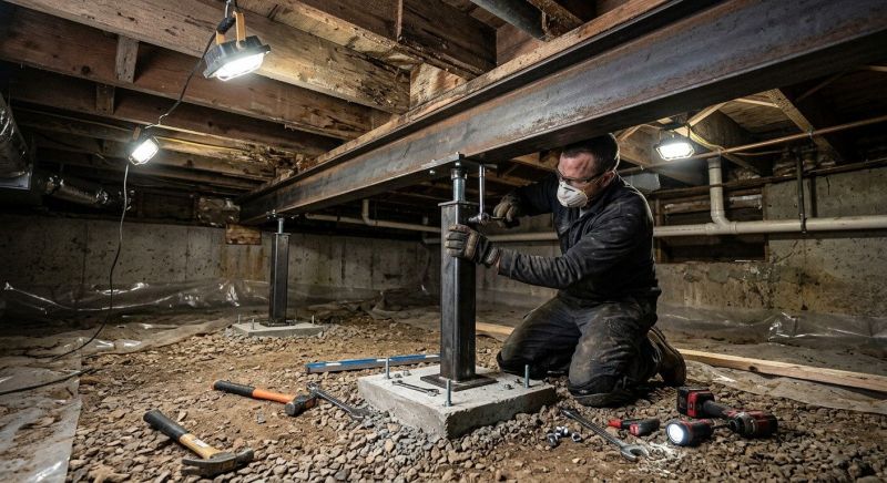 Crawlspace Structural Repair in Dover, NH