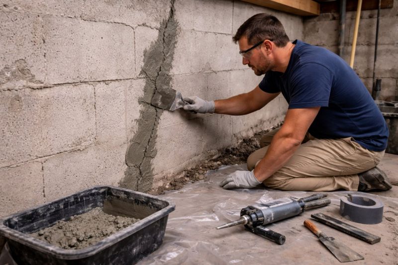 Foundation Crack Repair in Ogunquit, ME