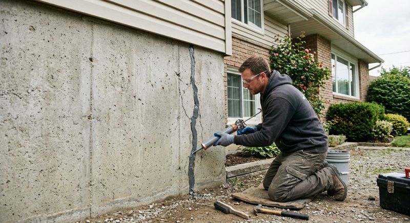 Foundation Crack Sealing in Dover, NH