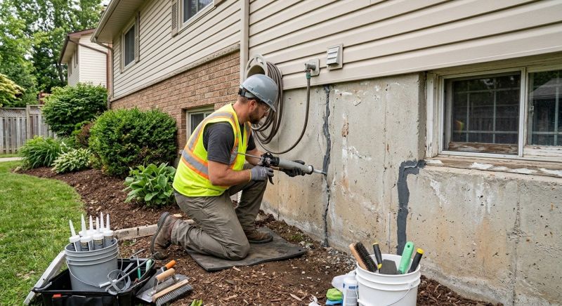 Foundation Crack Sealing in Dover, NH