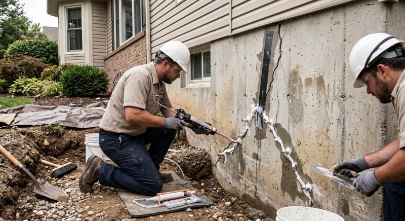Foundation Cracks Repair in Dover, NH