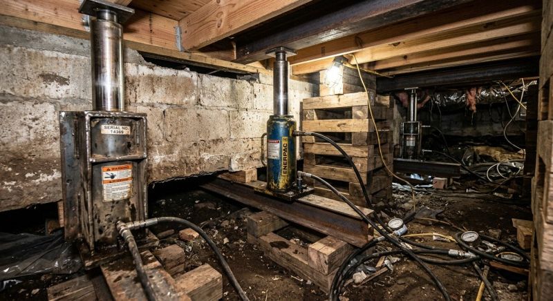Foundation Jacking in Epsom, NH