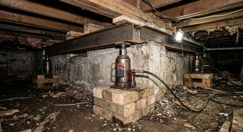 Foundation Jacking in Wells, ME