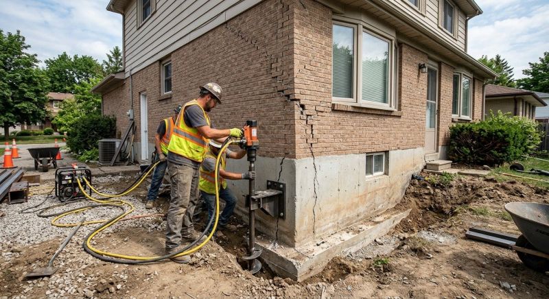 Foundation Lifting in Dover, NH