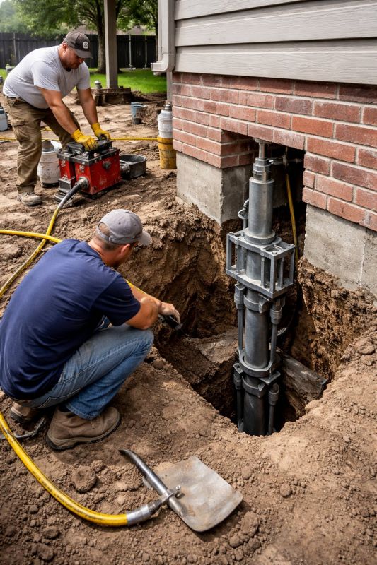 Foundation Pier Repair in Dover, NH