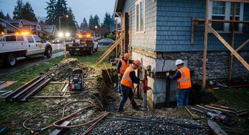 Foundation Stabilizing in Cape Neddick, ME