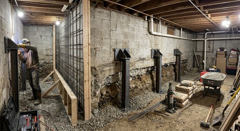Foundation Stabilizing in Sanford, ME