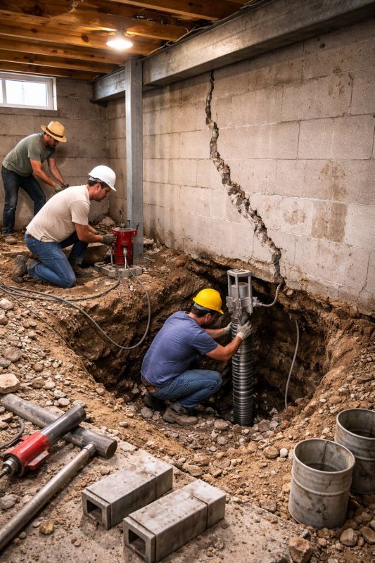 Foundation Structural Repair in Hampstead, NH