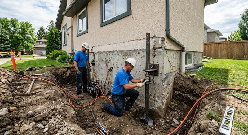 Helical Piers Installation in Dover, NH