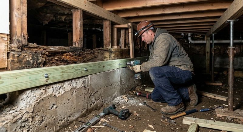 Sinking Foundation Repair in Pittsfield, NH