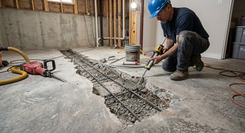 Slab Foundation Repair in Dover, NH