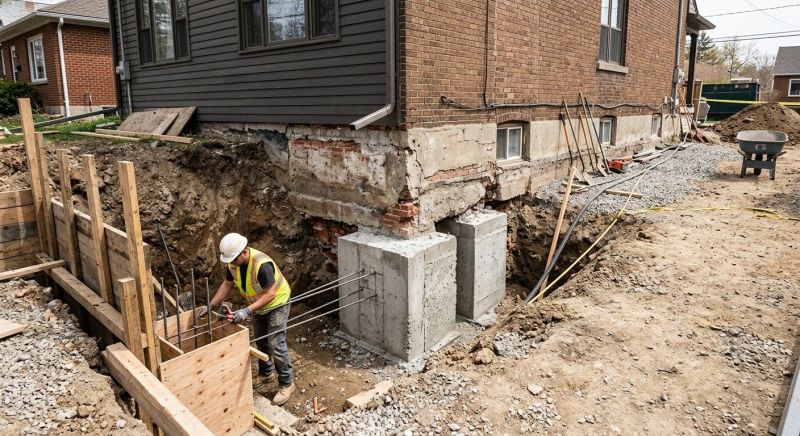 Structural Underpinning in Dover, NH