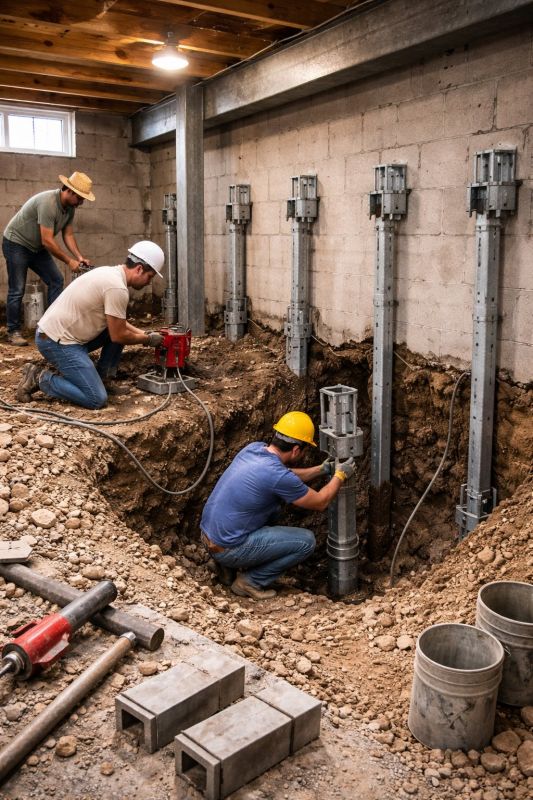 Structural Underpinning in Dover, NH