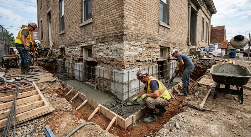 Underpinning Repair in Dover, NH