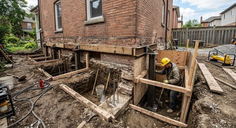 Underpinning Repair in Dover, NH